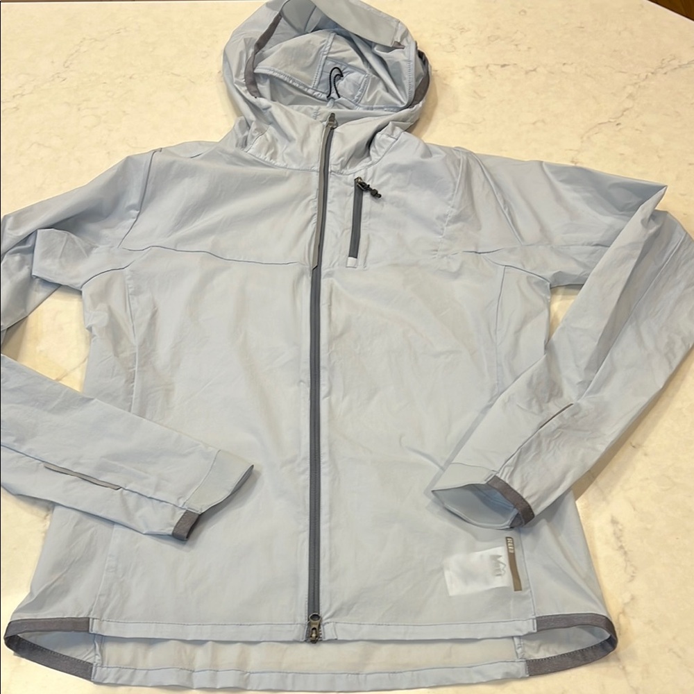 REI Women's Light Blue Hooded Jacket Size‎ Small
